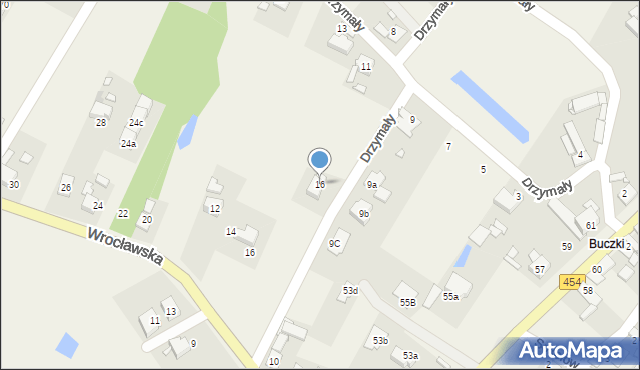 Dobrzeń Wielki, Drzymały, 16, mapa Dobrzeń Wielki