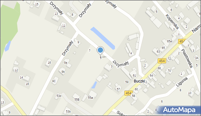 Dobrzeń Wielki, Drzymały, 5, mapa Dobrzeń Wielki