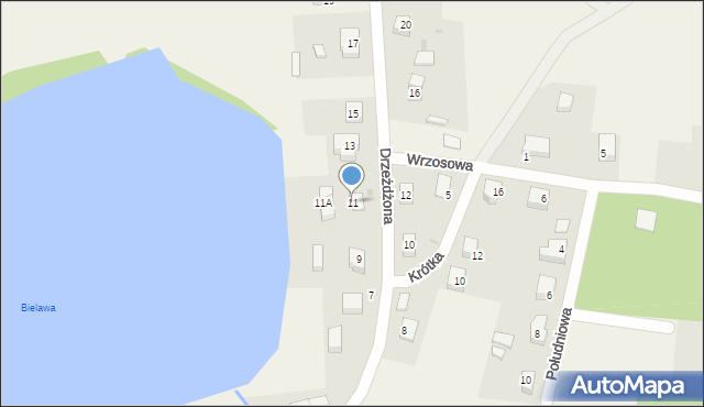 Domatowo, Drzeżdżona Jana, 11, mapa Domatowo