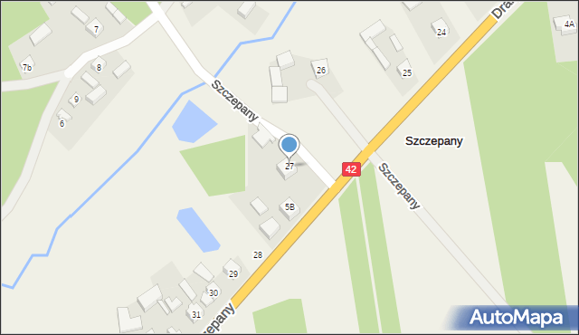 Draby, Draby, 27, mapa Draby