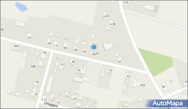 Dragacz, Dragacz, 63, mapa Dragacz