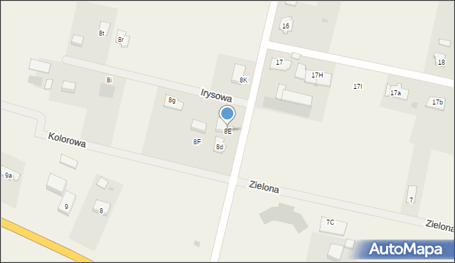 Dragacz, Dragacz, 8E, mapa Dragacz