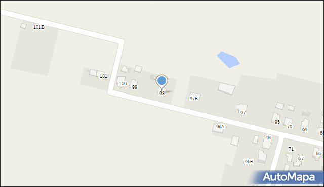 Dragacz, Dragacz, 98, mapa Dragacz