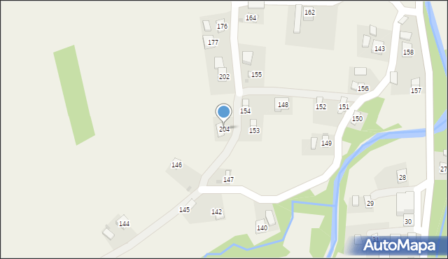 Draganowa, Draganowa, 204, mapa Draganowa