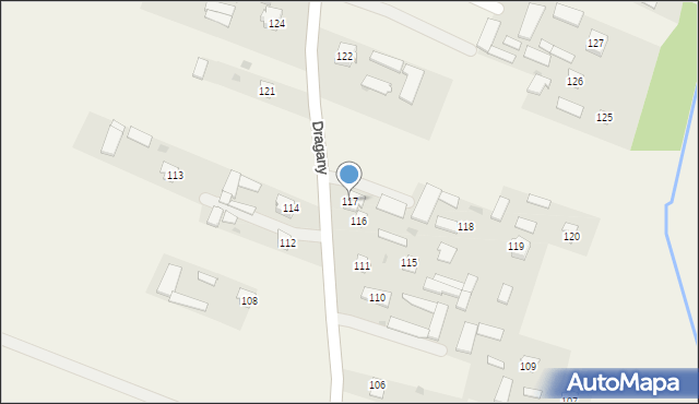 Dragany, Dragany, 117, mapa Dragany