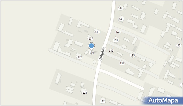 Dragany, Dragany, 129, mapa Dragany