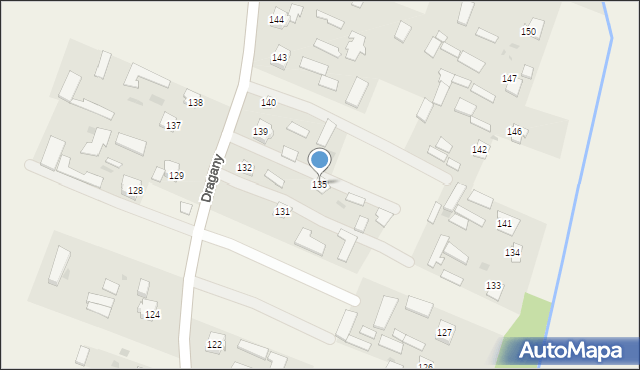 Dragany, Dragany, 135, mapa Dragany
