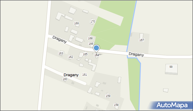 Dragany, Dragany, 164, mapa Dragany