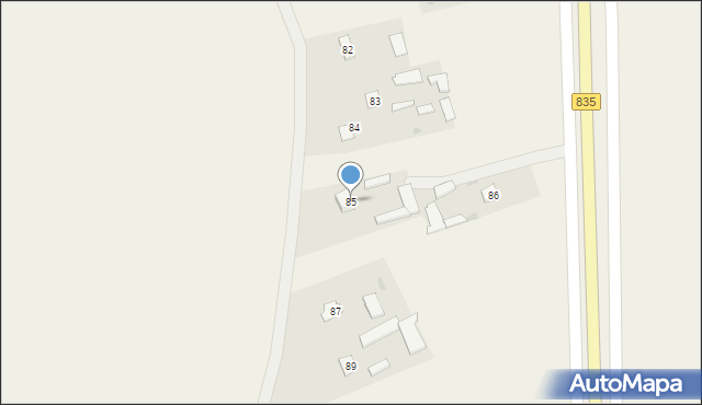 Dragany, Dragany, 85, mapa Dragany