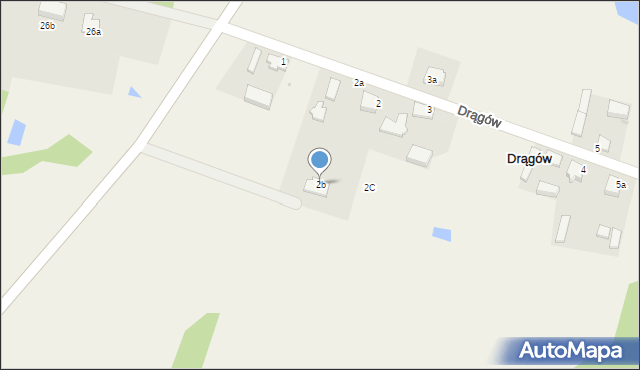 Drągów, Drągów, 2b, mapa Drągów