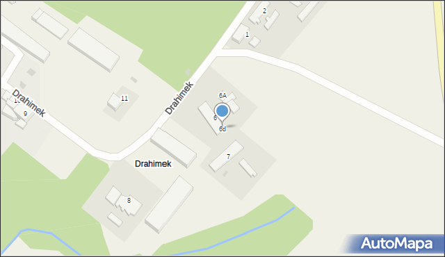 Drahimek, Drahimek, 6d, mapa Drahimek