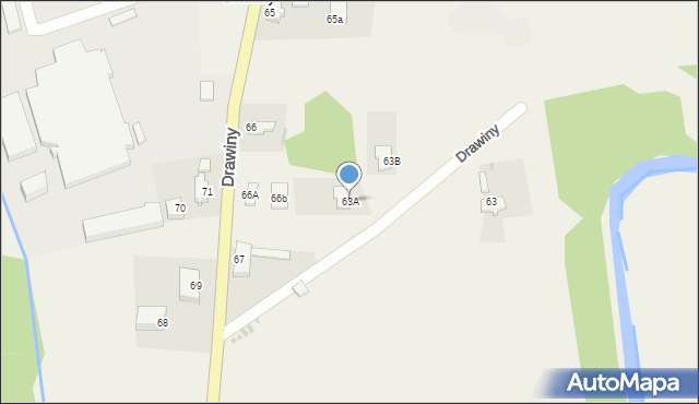 Drawiny, Drawiny, 63A, mapa Drawiny