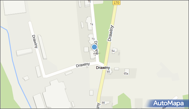 Drawiny, Drawiny, 72, mapa Drawiny