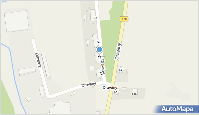 Drawiny, Drawiny, 73, mapa Drawiny