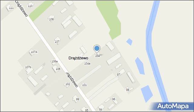 Drążdżewo, Drążdżewo, 104, mapa Drążdżewo
