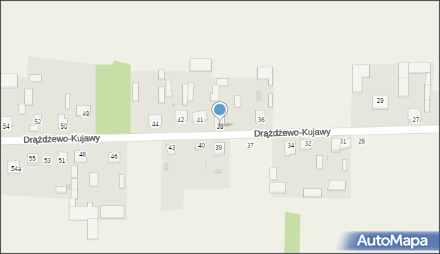 Drążdżewo-Kujawy, Drążdżewo-Kujawy, 38, mapa Drążdżewo-Kujawy