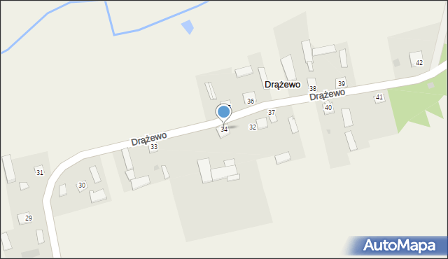 Drążewo, Drążewo, 34, mapa Drążewo