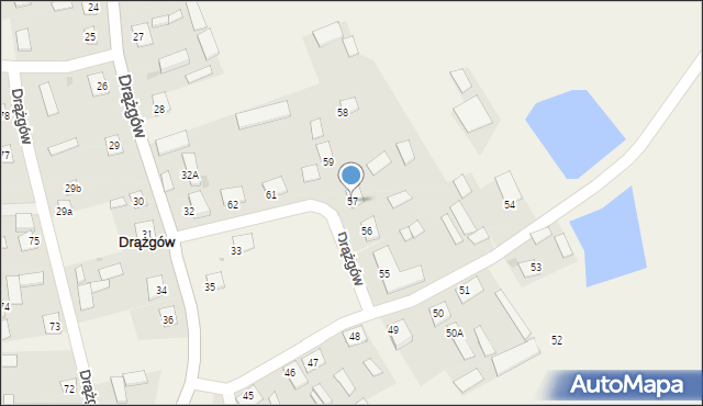 Drążgów, Drążgów, 57, mapa Drążgów