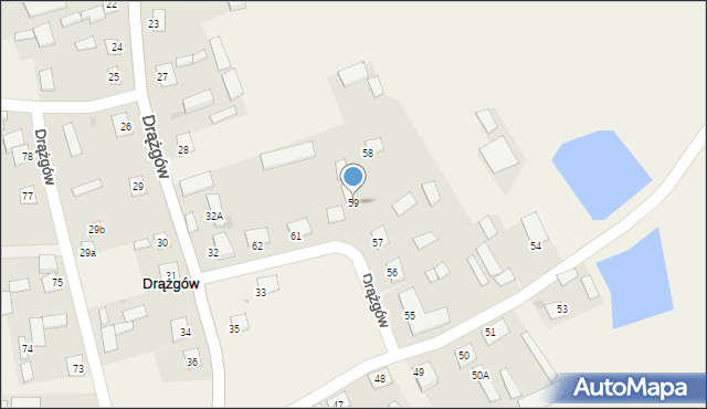 Drążgów, Drążgów, 59, mapa Drążgów