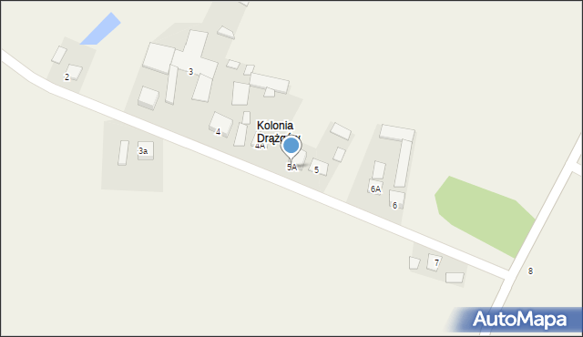 Drążgów, Drążgów, 5A, mapa Drążgów