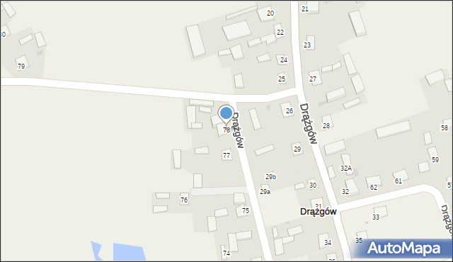 Drążgów, Drążgów, 78, mapa Drążgów