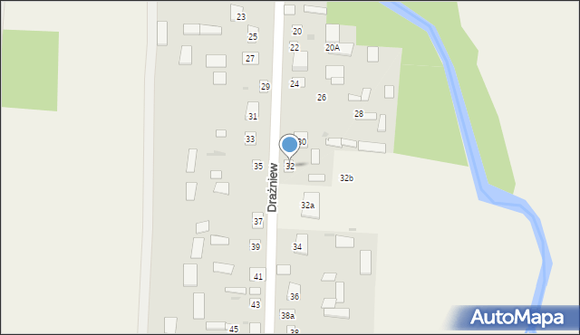 Drażniew, Drażniew, 32, mapa Drażniew