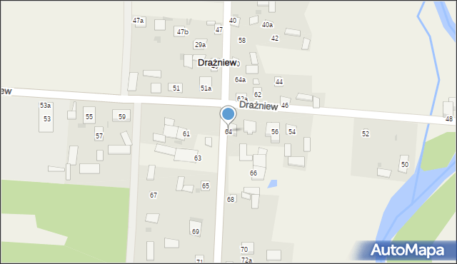 Drażniew, Drażniew, 64, mapa Drażniew