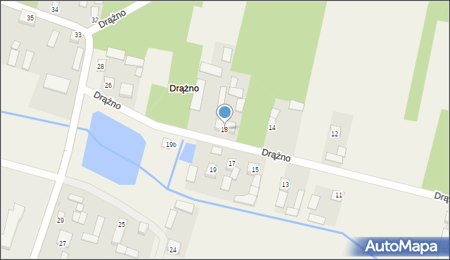 Drążno, Drążno, 18, mapa Drążno