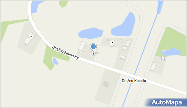 Drążno-Holendry, Drążno-Holendry, 6, mapa Drążno-Holendry