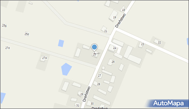 Dreństwo, Dreństwo, 25, mapa Dreństwo