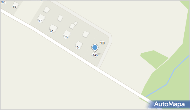 Dretyń, Dretyń, 64A, mapa Dretyń