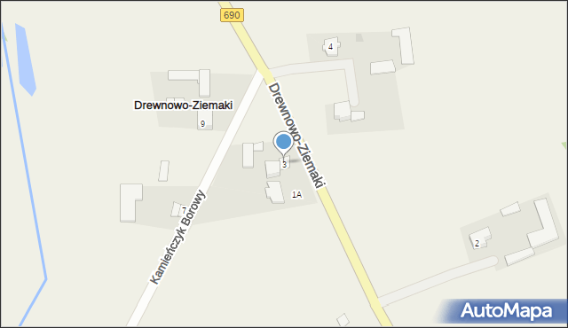 Drewnowo-Ziemaki, Drewnowo-Ziemaki, 3, mapa Drewnowo-Ziemaki
