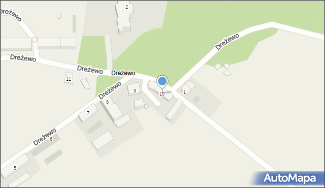 Dreżewo, Dreżewo, 10, mapa Dreżewo