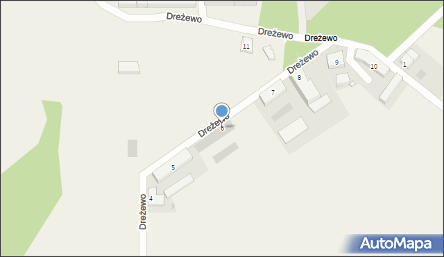 Dreżewo, Dreżewo, 6, mapa Dreżewo