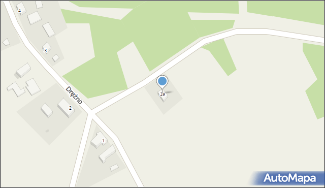 Drężno, Drężno, 1a, mapa Drężno