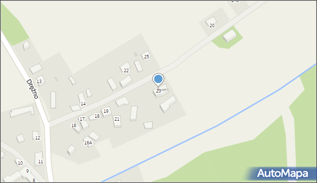 Drężno, Drężno, 23, mapa Drężno
