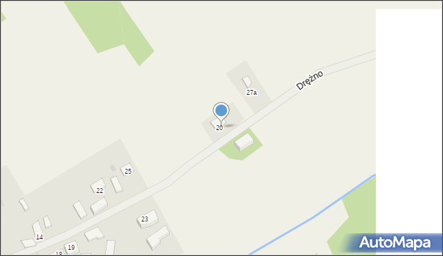 Drężno, Drężno, 27, mapa Drężno