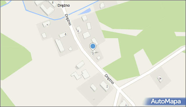 Drężno, Drężno, 3, mapa Drężno