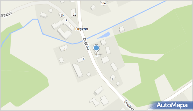 Drężno, Drężno, 4, mapa Drężno
