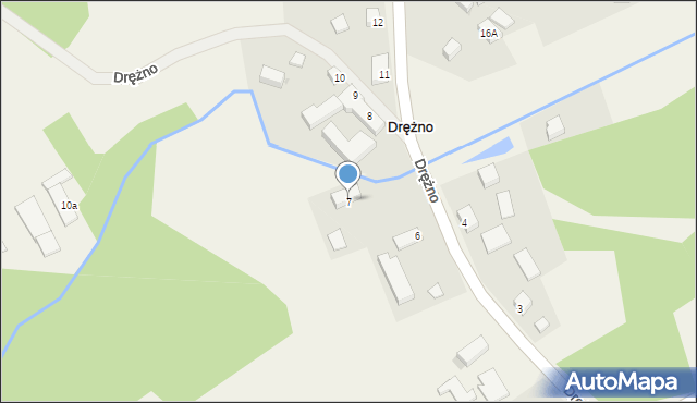 Drężno, Drężno, 7, mapa Drężno