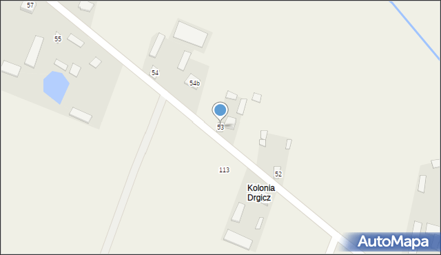 Drgicz, Drgicz, 53, mapa Drgicz
