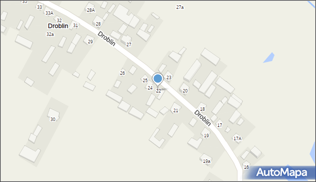 Droblin, Droblin, 22, mapa Droblin