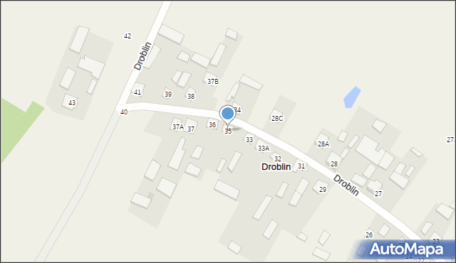 Droblin, Droblin, 35, mapa Droblin