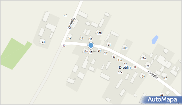 Droblin, Droblin, 37, mapa Droblin