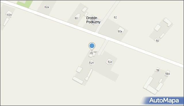 Droblin, Droblin, 61, mapa Droblin