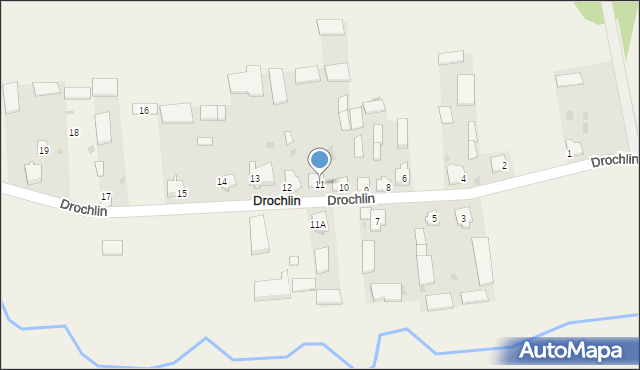 Drochlin, Drochlin, 11, mapa Drochlin