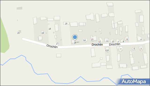 Drochlin, Drochlin, 15, mapa Drochlin