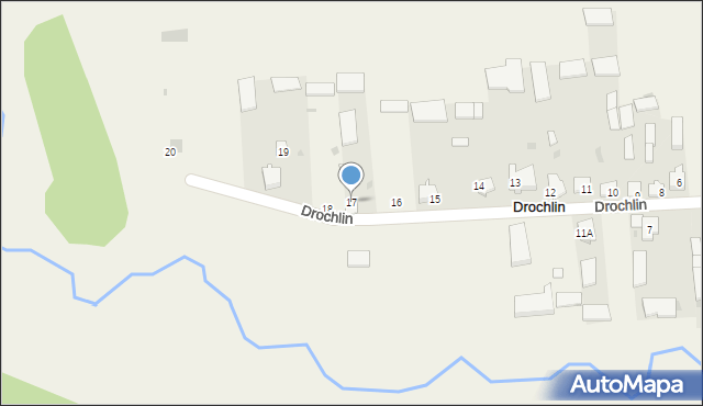 Drochlin, Drochlin, 17, mapa Drochlin