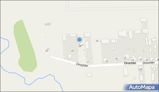 Drochlin, Drochlin, 18, mapa Drochlin