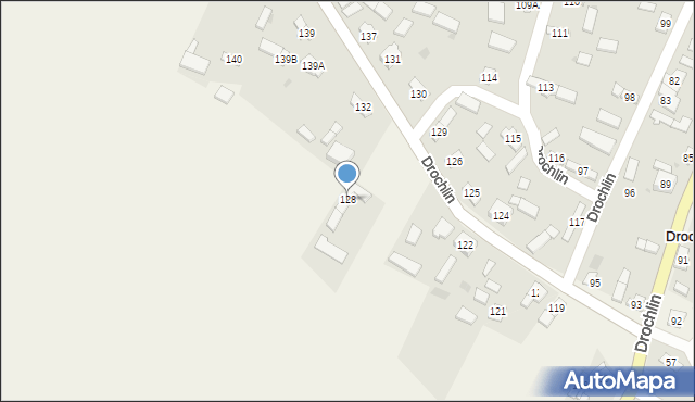 Drochlin, Drochlin, 128, mapa Drochlin